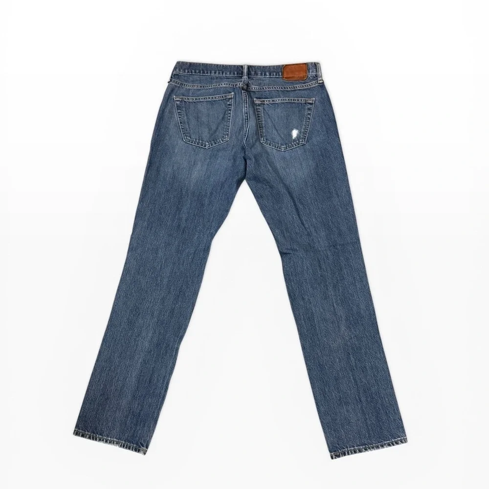 Abercrombie & Fitch Langdon Slim Stretch Distressed Blue Jeans Mens 30x32 Grunge